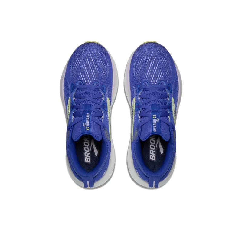 Brooks Glycerin 22 Amparo Blue Hyper Iris Yellow Women's-3