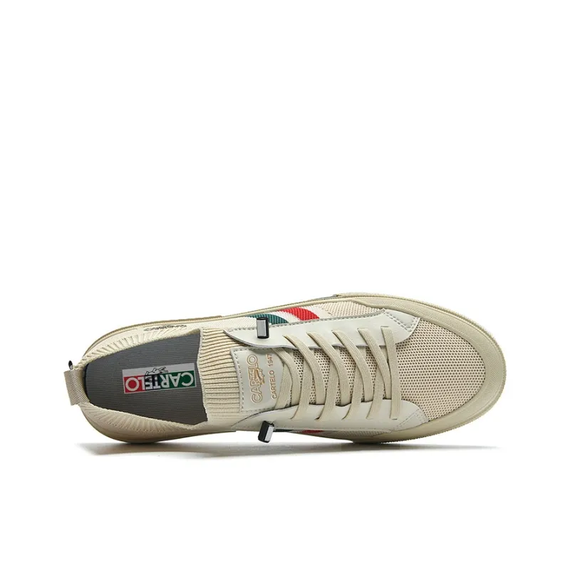 CARTELO Vintage Design Flyknit Shoes Low Top Casual Shoes Men's-2