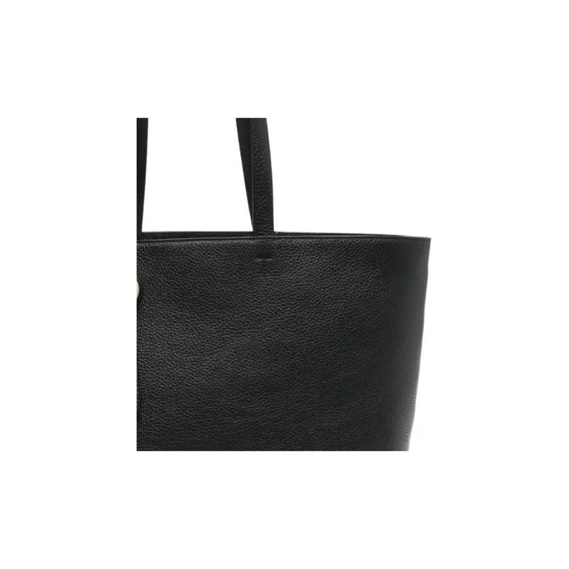 Furla Leather Tote Bag, Shopping Bag, Handbag Women's Black-3
