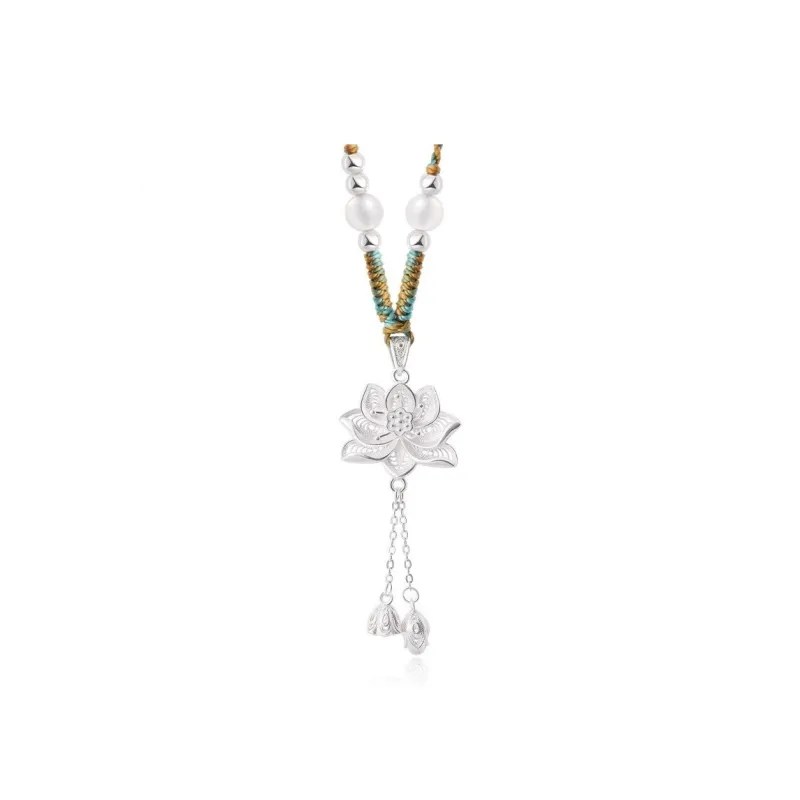 JINJI 999 Fine Silver Necklaces Women's-0