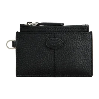 TOD'S Calfskin Card Holder Men's Black