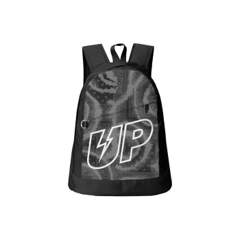 TURN UP Polyester Backpack Unisex Black