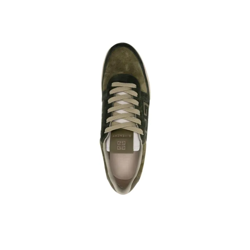 Givenchy 4G Low Top Skateboard Shoes Men's Green-3