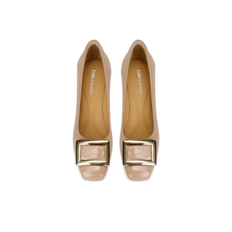 JESSICA SOPHIA Chunky Heel High Heels 3.5cm Women's-6