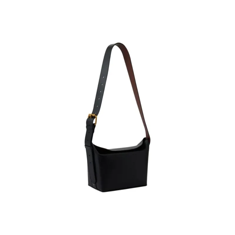 SOEUR Cow Leather Shoulder Bag Women's Black-1