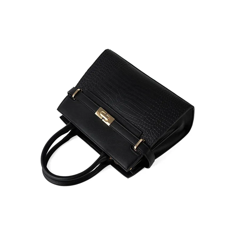 Vigno Synthetic Leather Handbag One Shoulder Crossbody Tote Pack Regular Women's Apricot-14