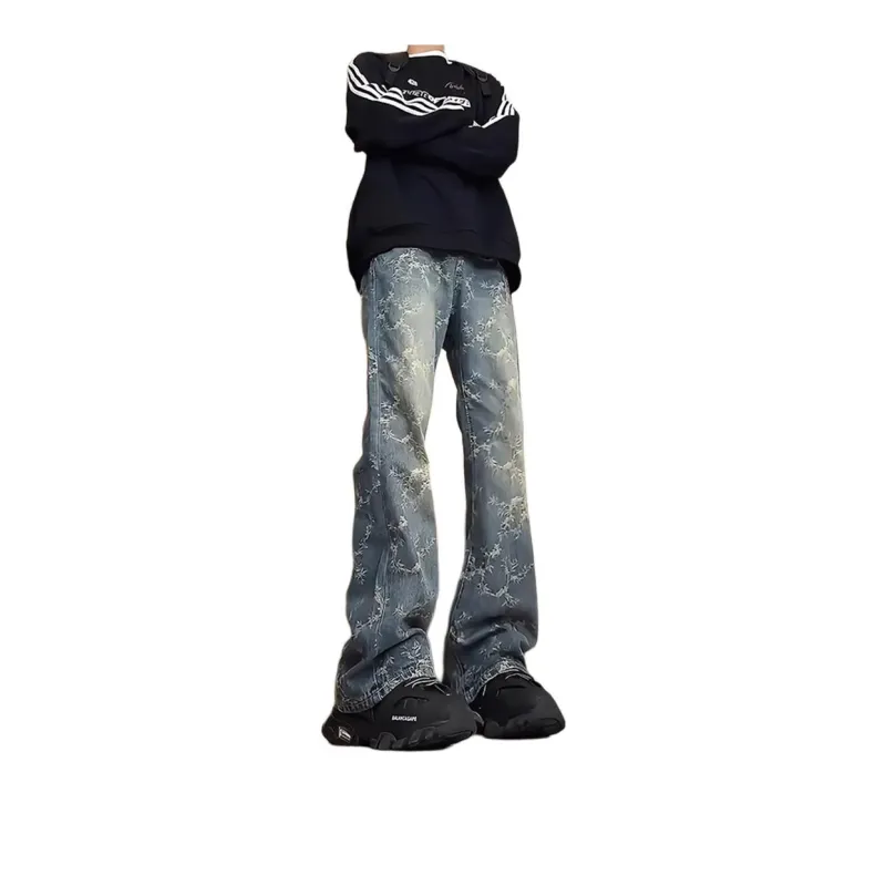 PAINT STAIN Jeans Unisex-12