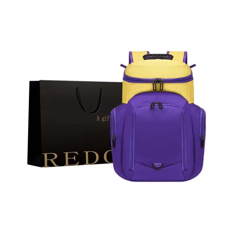 REDOO Oxford Backpack Regular Unisex Royal Blue/Black/Navy Blue/Black & White/Purple & Yellow/Royal Blue & Orange-1