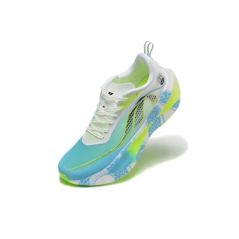 DUANGOU Cushioning Wear-Resistant Low-Top Marathon Running Shoes Unisex Teal Snake Year Edition-5