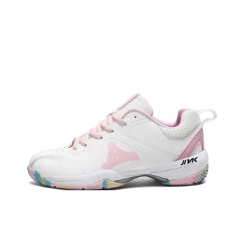 Kinglake Cushioning, Slip Resistant, And Abrasion Resistant Low Top Badminton Shoes Women's White Pink