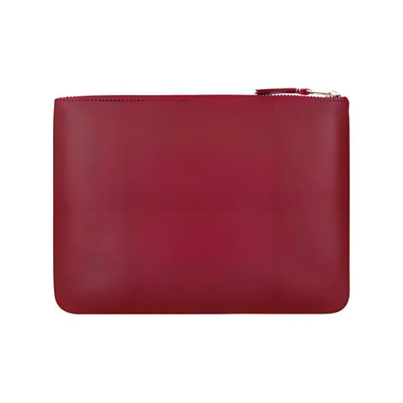 CDG Cow Leather Wallet Large Size Men's Red-3