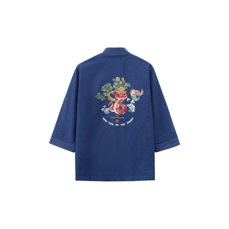 ONIARAI Stick Series Denim Jacket Men's Denim Blue-1