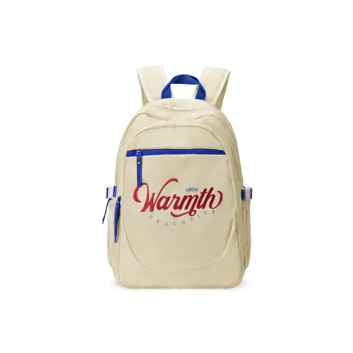 QRST Polyester Backpack Regular Unisex Apricot