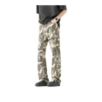 PAINT STAIN Jeans Unisex Desert Camouflage