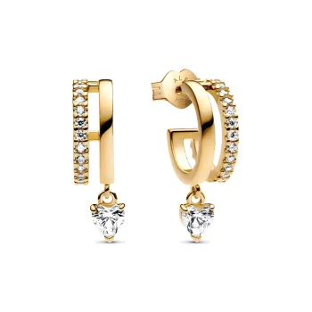Pandora Gold Plated Earrings Women's Gold