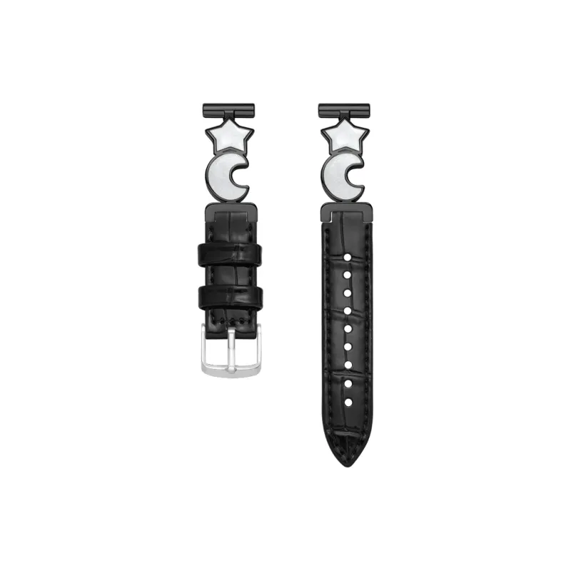 Yu Qing Stars Moon Collection Huawei Compatibility Watch Band 190mm Metal, Leather Material-6