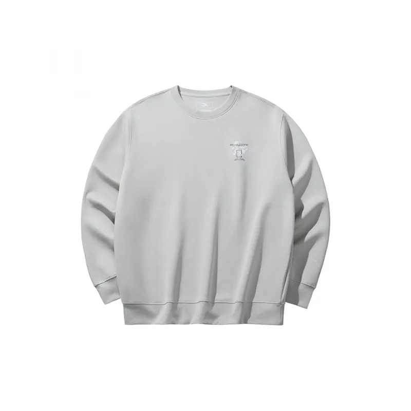 CHAOJIANTA Sweatshirt Unisex Plain Mist Gray-1