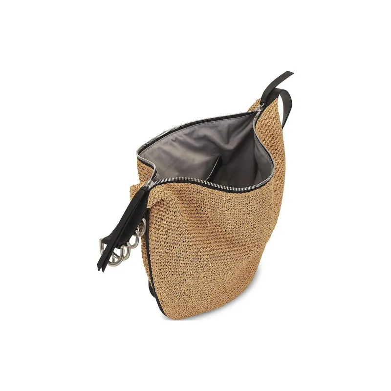 RAG&BONE Straw Woven Hobo Bag Shoulder Bag Women's Beige-3
