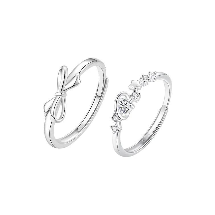ZHIAIYONGHENG 999 Fine Silver Rings Unisex-10