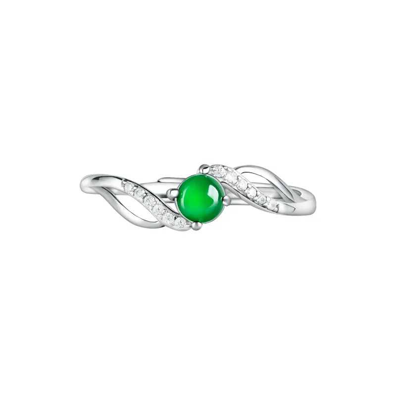 LIANGYUXI Ice Type Jadeite Rings Women's-0