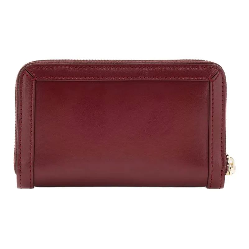 GUESS Genuine Leather Wallet Women's Burgundy Red-1