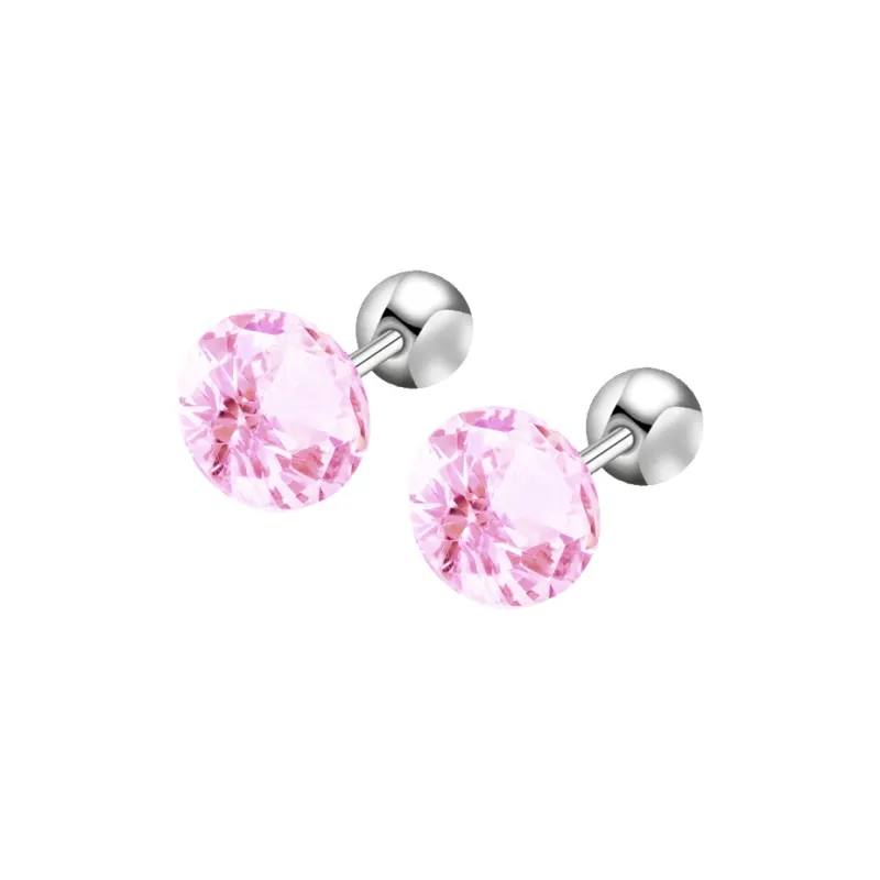 YUSHENGQING Alloy/Cubic Zirconia Stud Earrings Unisex-7