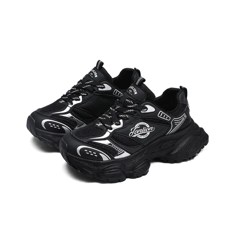 Tonlion Wear-Resistant Lightweight Height Increasing Low-Top Chunky Sneakers Women's-3