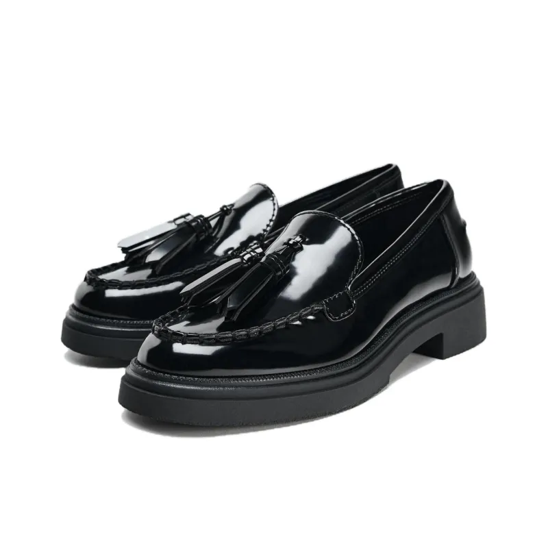 ZARA Loafers Women's Black-2