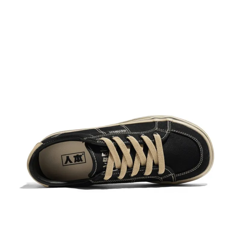 RENBEN Wear-resistant And Lightweight Low-Top Canvas Shoes Women's-3