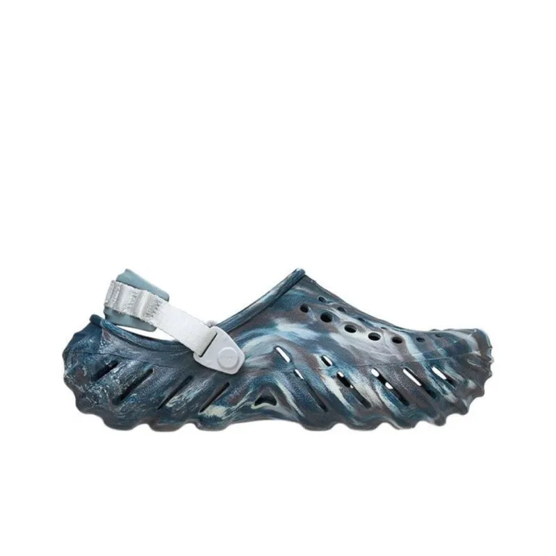 Crocs Ripple Marble Pattern Clogs Men's Dark Blue-1
