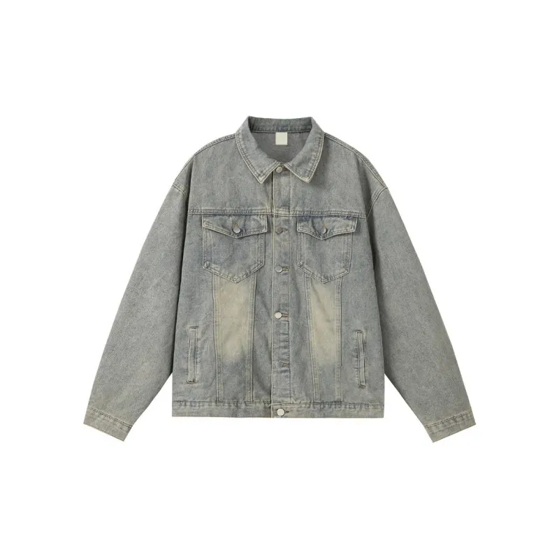 KVIV Denim Jacket Men's Yellow Mud-0