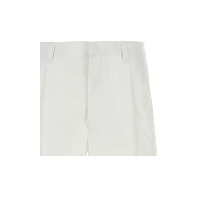 PRADA Belt Looped Straight Leg Shorts-2