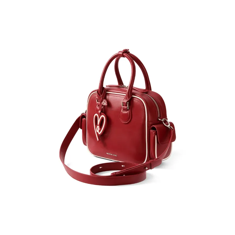 AMAZING SONG Cow Leather One Shoulder Handbags Medium Size Women's Multicolor-1