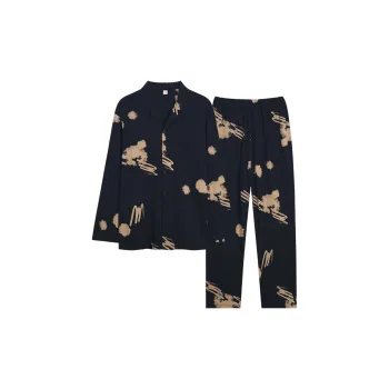 Sha Qian Pajama Set Men's Black