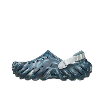 Crocs Ripple Marble Pattern Clogs Men's Dark Blue