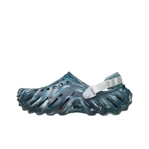 Crocs Ripple Marble Pattern Clogs Men's Dark Blue