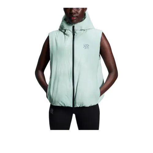 On x LOEWE Puffer Vest Vest Women's Light Blue