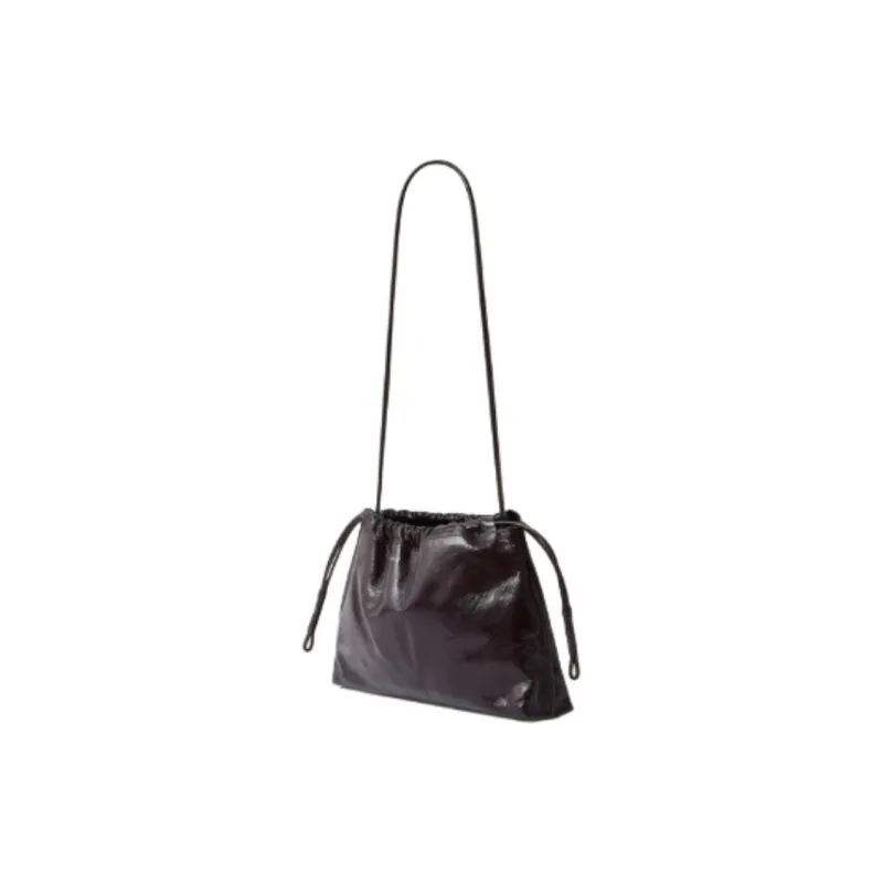 SOEUR Patent Leather Goatskin Shoulder Bag Women's Dark Burgundy-2