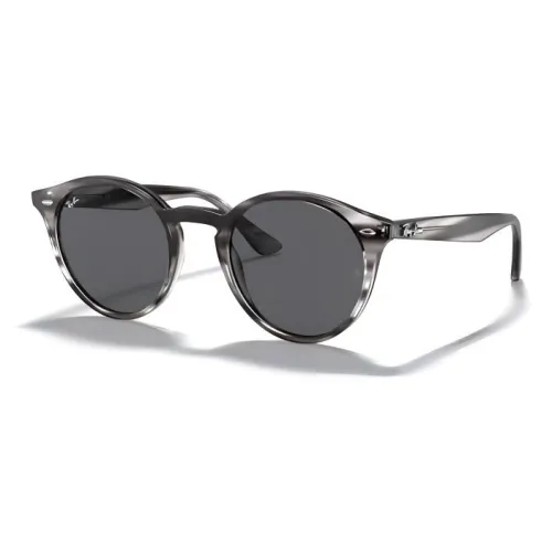 RayBan Propionate Salt Round Sunglasses Unisex Dark Gray