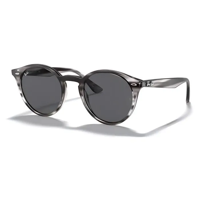 RayBan Propionate Salt Round Sunglasses Unisex Dark Gray-0