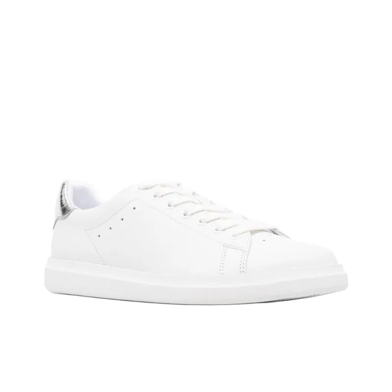 TORY BURCH Stylish Skateboarding Shoes Women's White Silver-2
