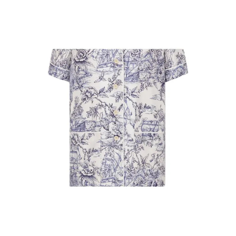 DIOR Shirts Women's Blue-3