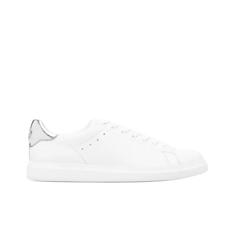 TORY BURCH Stylish Skateboarding Shoes Women's White Silver-1