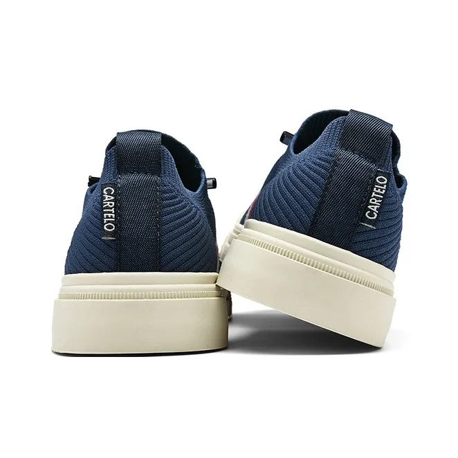 CARTELO Vintage Design Flyknit Shoes Low Top Casual Shoes Men's-9