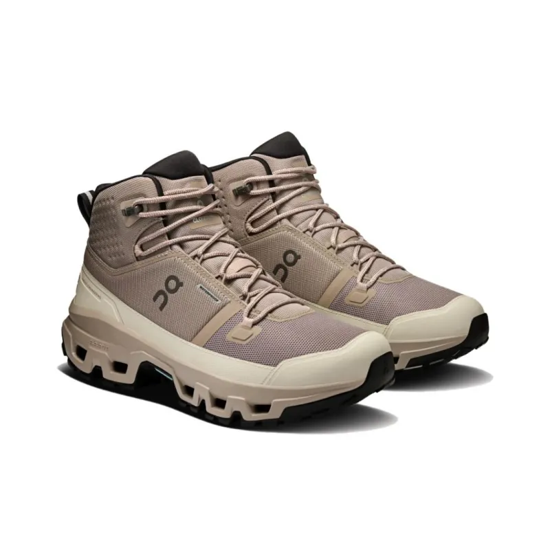 On Anti Slip Wear Resistant Mid Top Hiking Shoes Men's Taupe-1