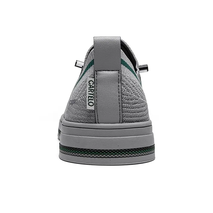 CARTELO Vintage Design Flyknit Shoes Low Top Casual Shoes Men's-25