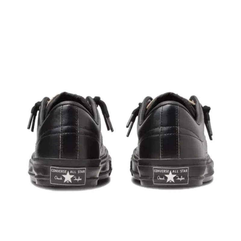 Schott N.Y.C. x Converse ONE STAR Anti Slip Wear Resistant Low Top Skateboard Shoes Men's Black-2