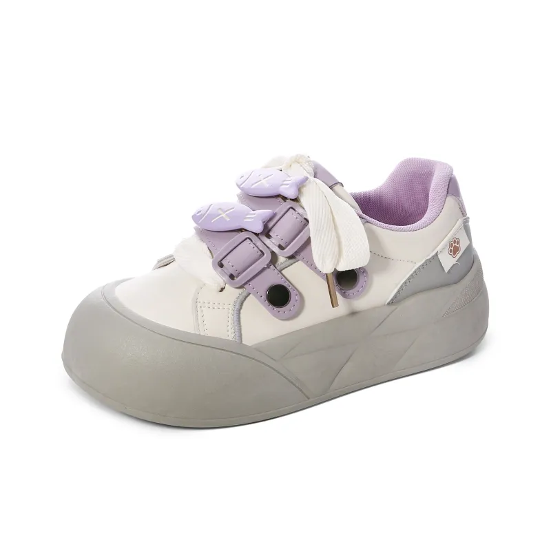 Lovely You Lightweight Anti Slip And Wear Resistant Low Top Skateboard Shoes Women's-37