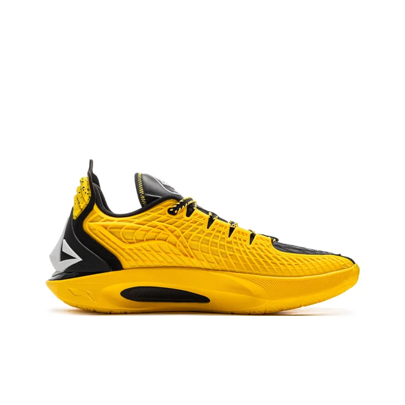 LiNing JB3 Wear Resistant Coverage Anti Rollover Low Top Basketball Shoes Men's Yellow Black-1