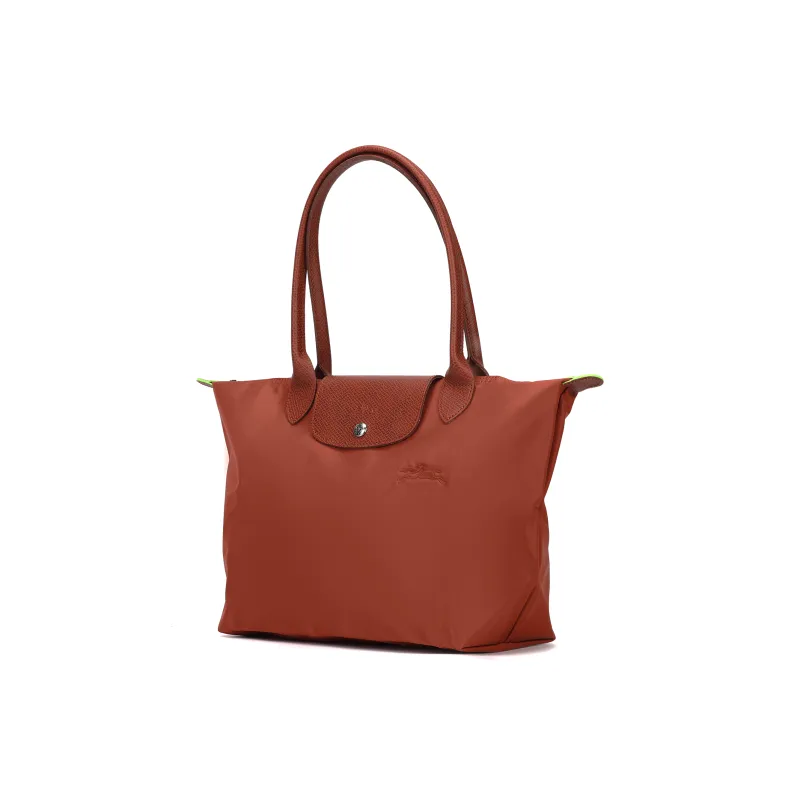 LONGCHAMP Recycled Polyamide Canvas Handbag Shoulder Bag Women's Chestnut-3